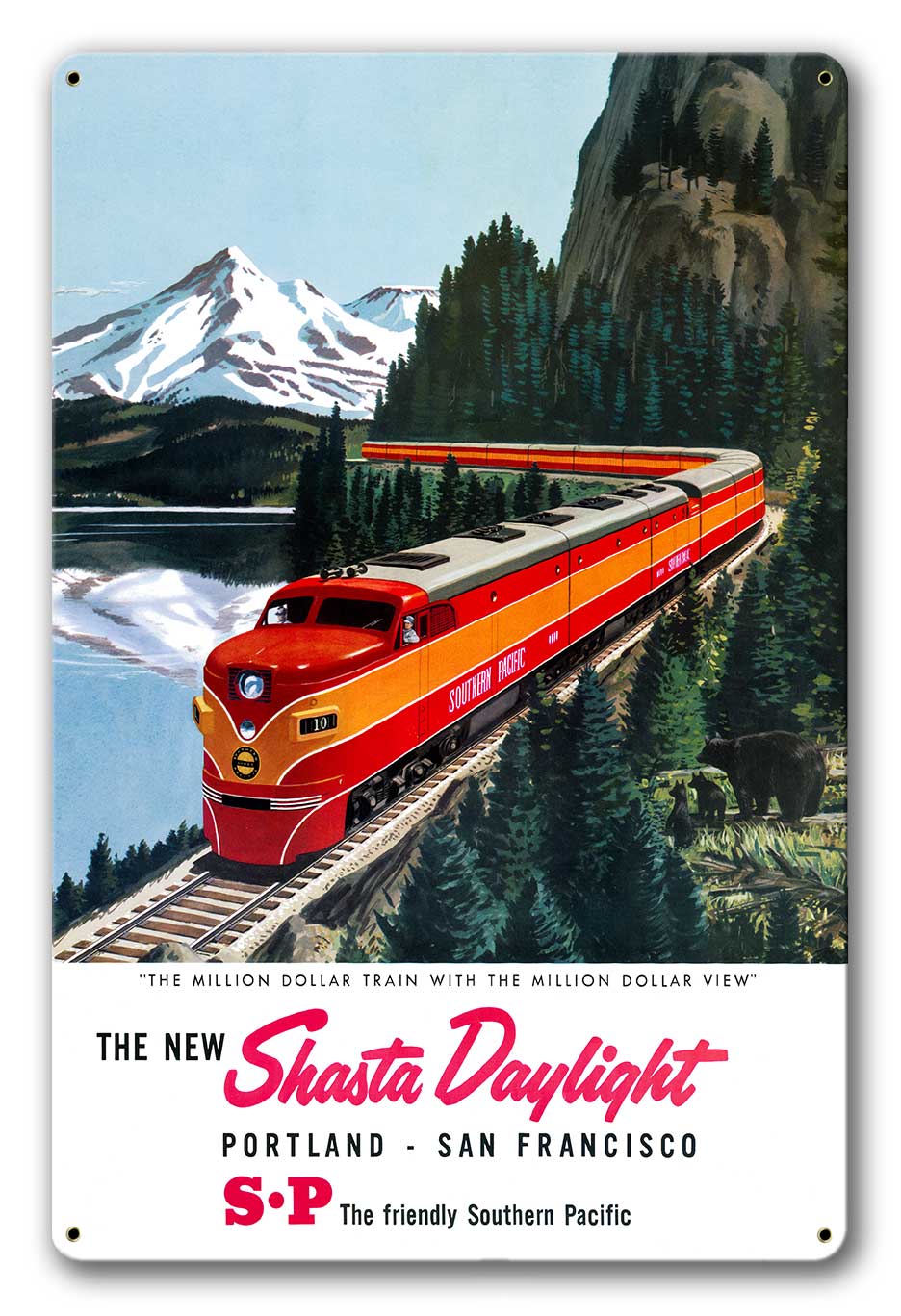 New Shasta Delight Vintage Metal Sign