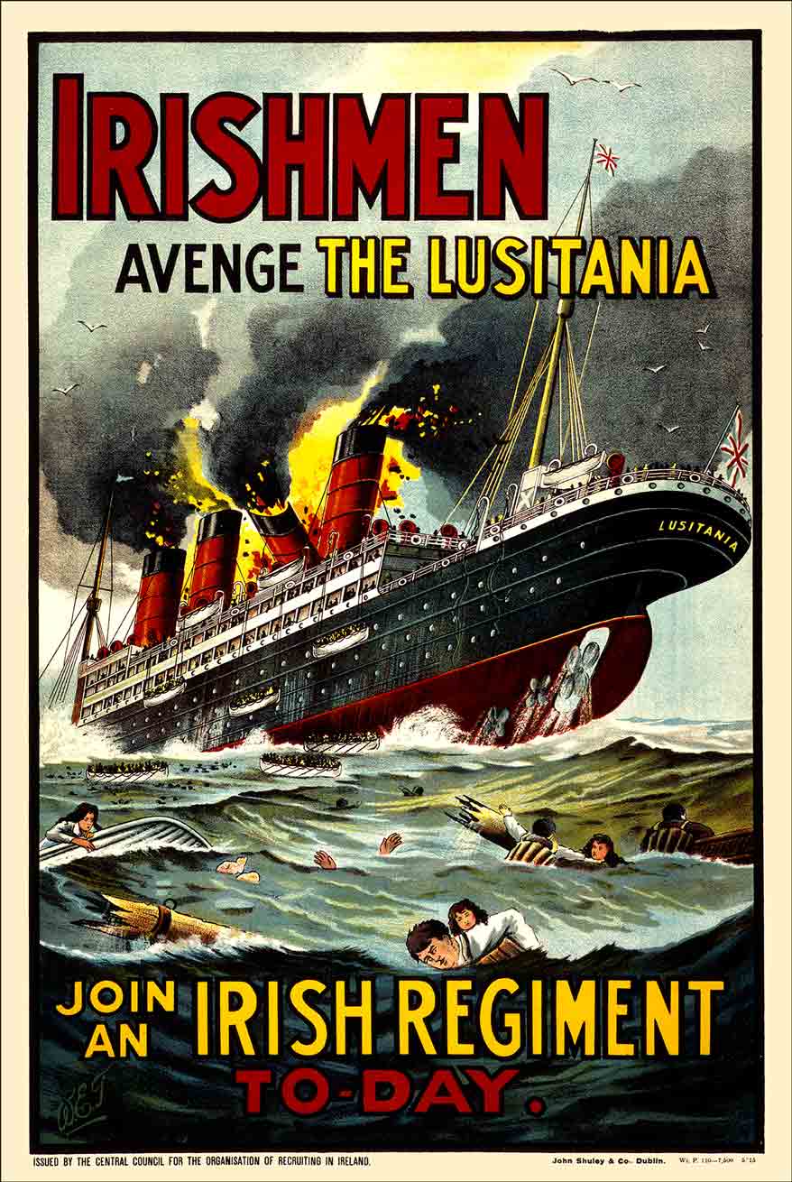 Lusitania Vintage Metal Sign