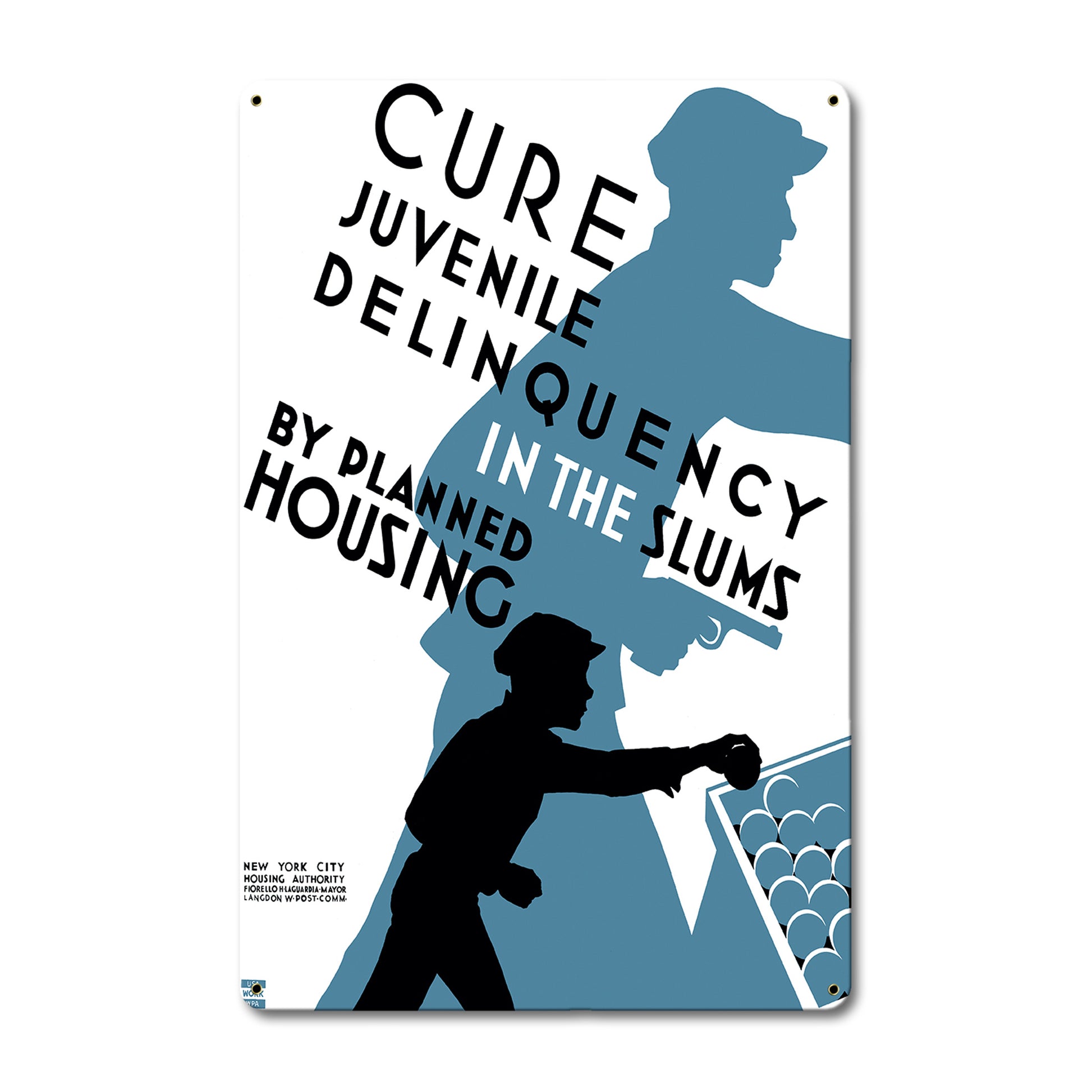 Cure Juvenile Vintage Metal Sign