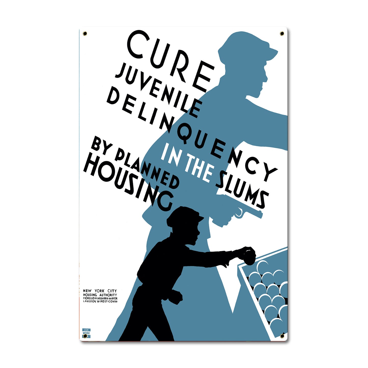 Cure Juvenile Vintage Metal Sign