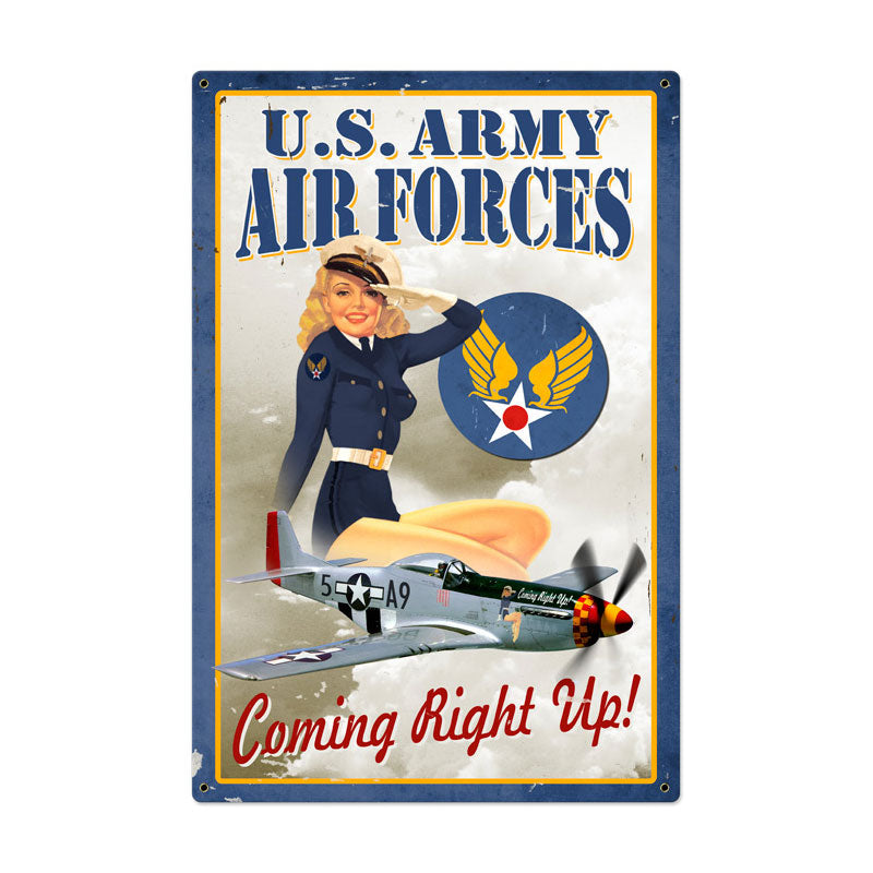 Air Force Pinup Vintage Sign