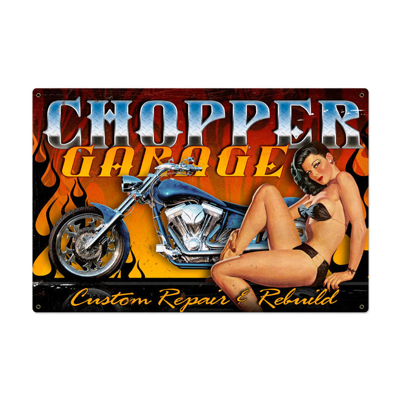 Chopper Garage Vintage Sign