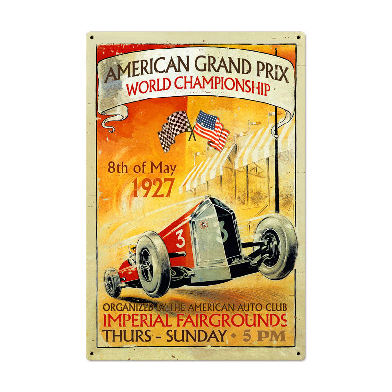 American Grand Prix Vintage Sign