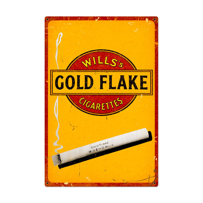 Gold Flake Cigarettes Vintage Sign