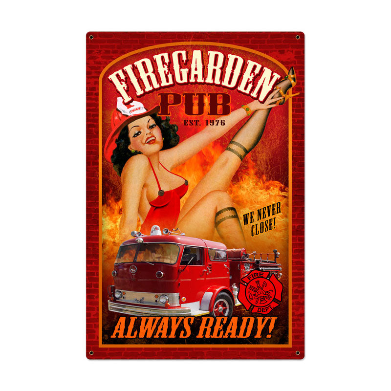 Fire Garden Vintage Sign