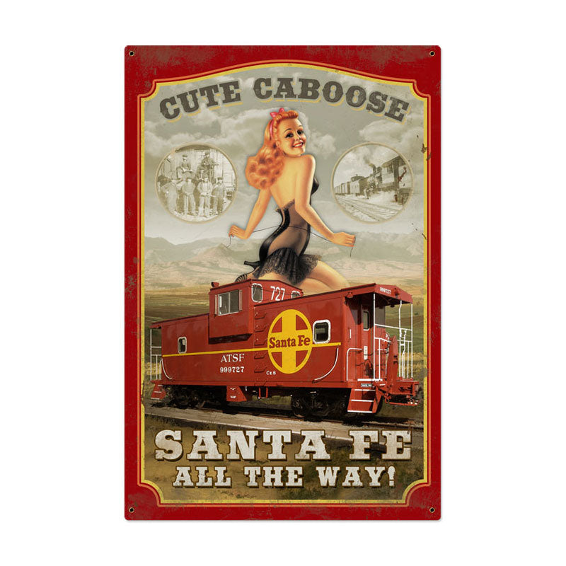 Sante Fe Caboose Vintage Sign