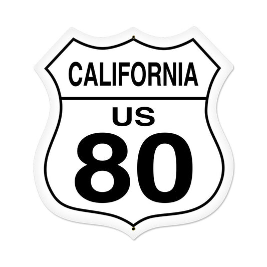 California Route 80 Vintage Sign