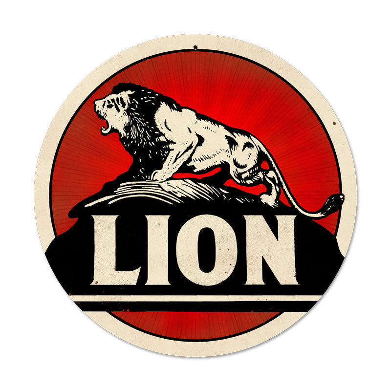 Lion Gasoline Vintage Sign