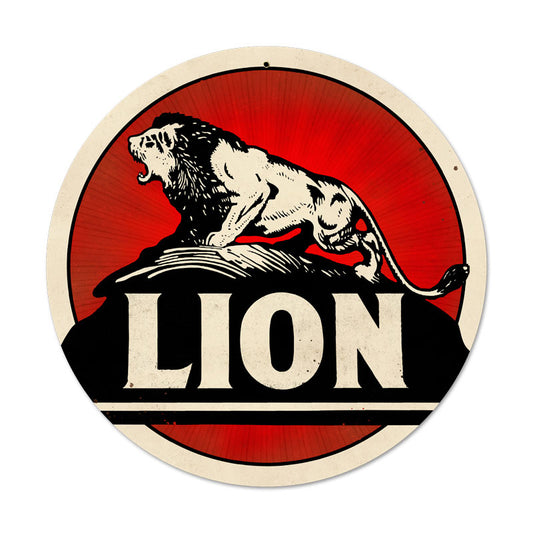 Lion Gasoline Vintage Sign