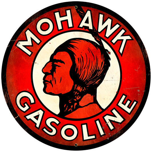 Mohawk Gasoline Vintage Sign