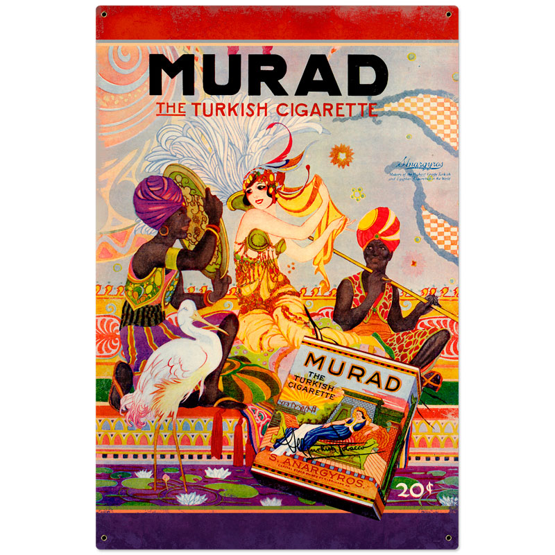 Murad Gigarettes Vintage Sign