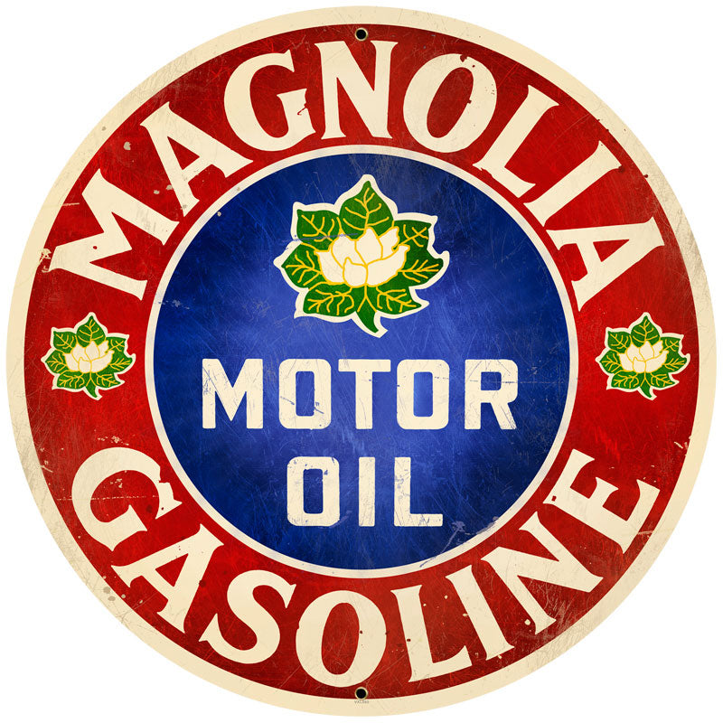 Magnolia Motor Oil Vintage Sign