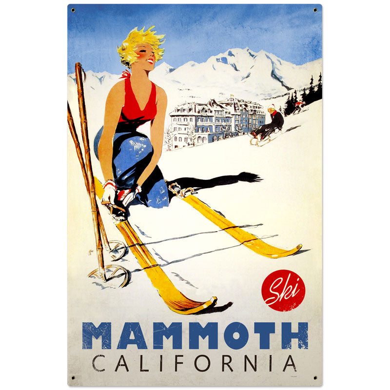 Ski Mammoth Vintage Sign