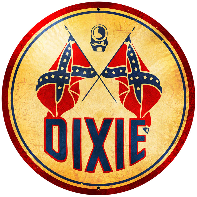 Dixie Gasoline Vintage Sign