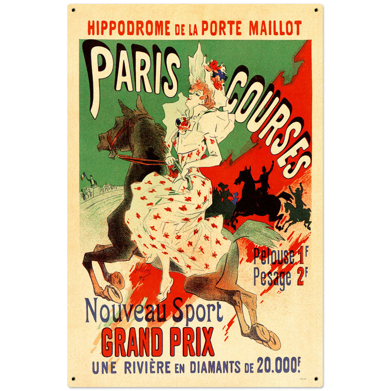 Paris Hippodrome Vintage Sign