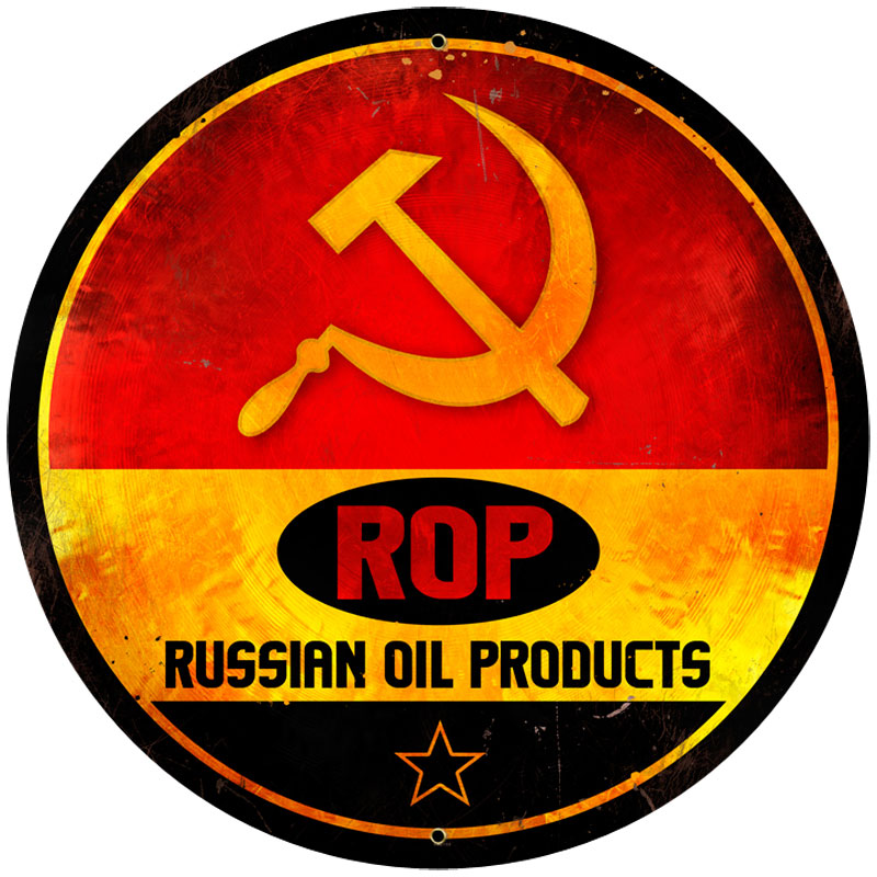 Rop Gasoline Vintage Sign