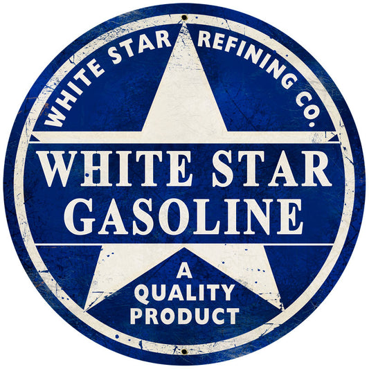 White Star Gasoline Vintage Sign