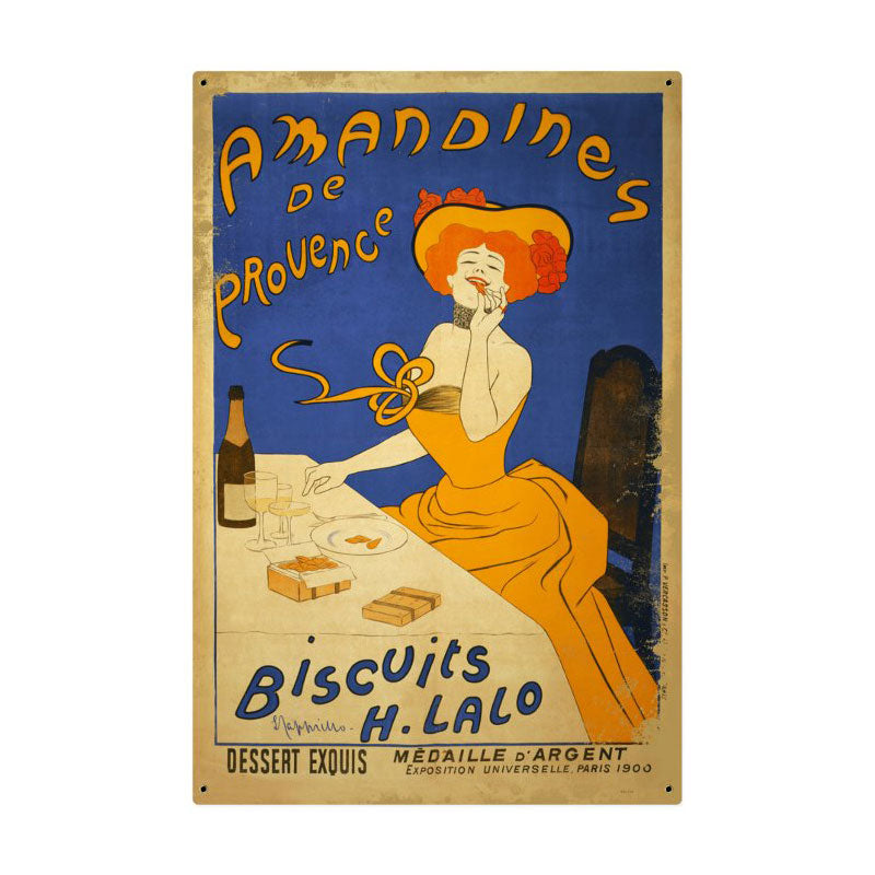 Amandines Biscuits Vintage Sign