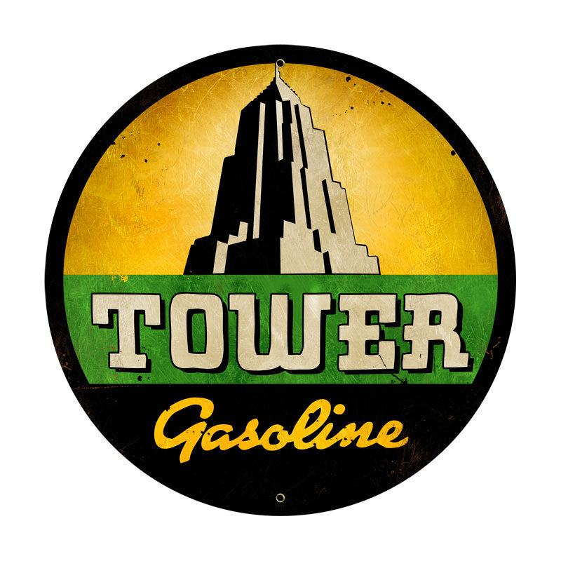 Tower Gasoline Vintage Sign