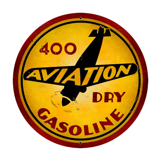 Aviation Gasoline Vintage Sign