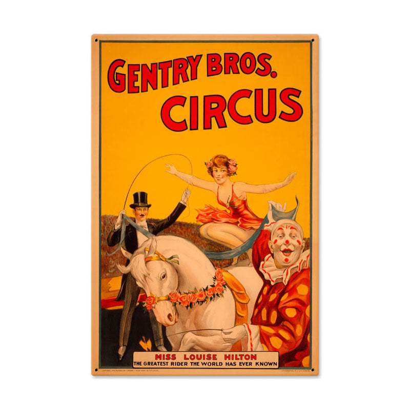 Gentry Circus Vintage Sign