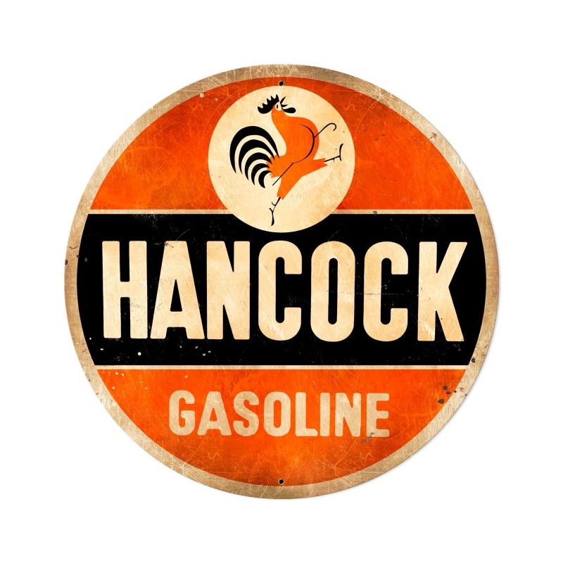 Hancock Old School Gasoline Vintage Sign