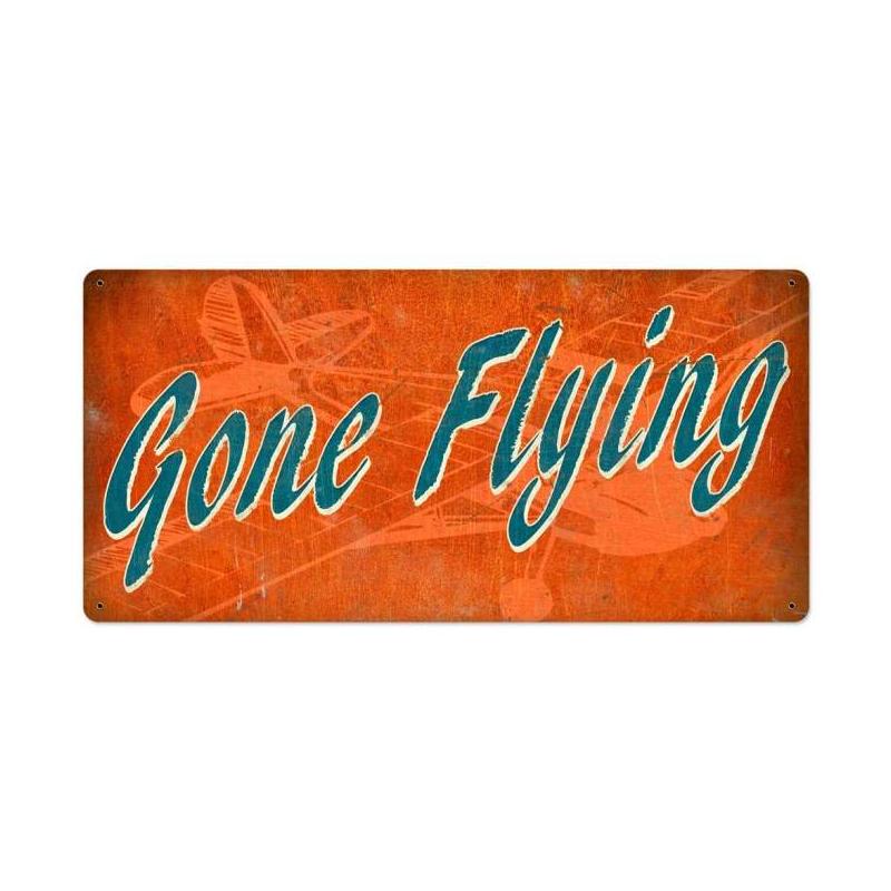 Gone Flying Vintage Sign