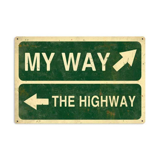 My Way Highway Vintage Sign