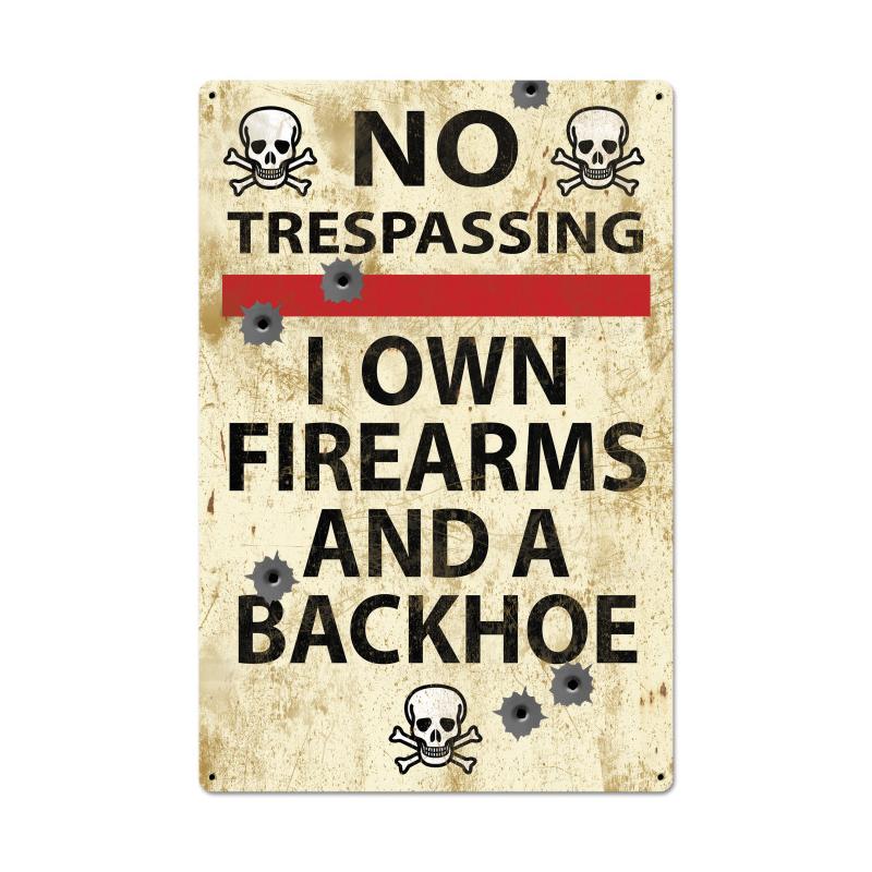 No Trespassing Vintage Sign