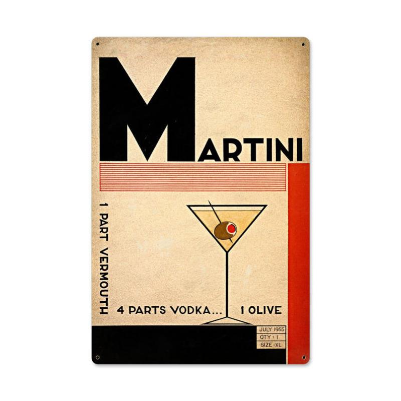 Martini Deco Vintage Sign