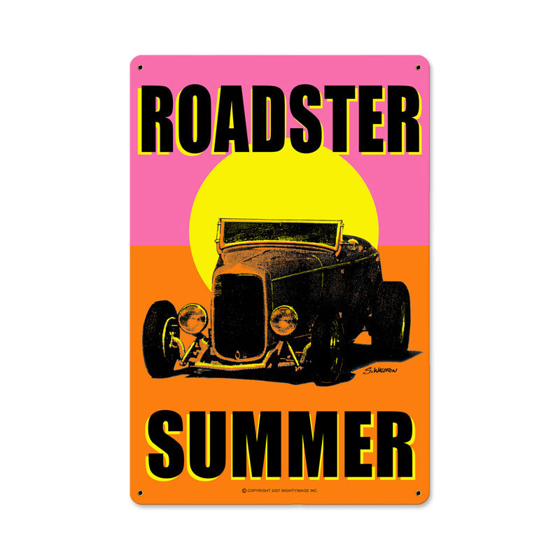 Roadster Summer Vintage Sign